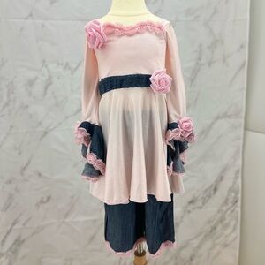 Girls custom‎ Denim wear OOC Fun fashion pageant outfit natural or glitz attire